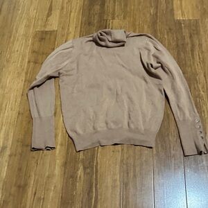 Zara Light Brown Cowl Neck Sweater